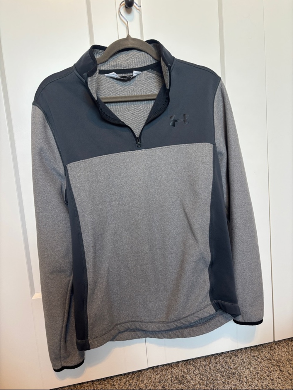 Under Armour Women’s Grey and Charcoal Quarter-Zip Performance Jacket